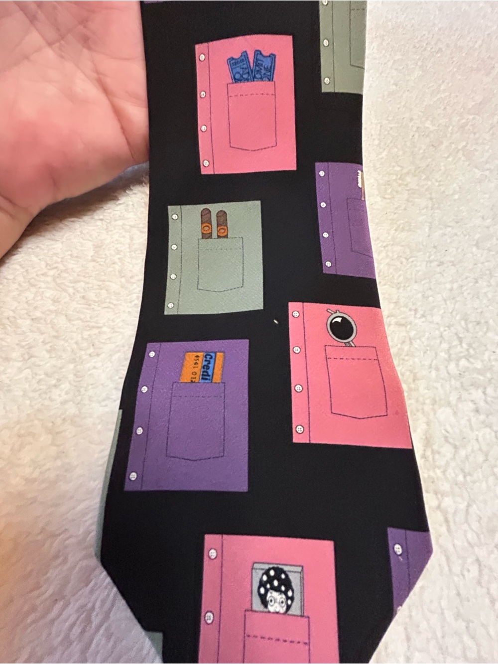 🎁3 for $3 - Novelty Pocket-Print Tie